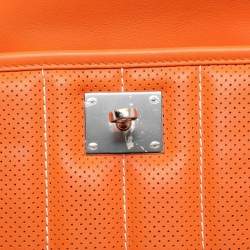 Hermes Orange Swift Leather Berline 21 Bag