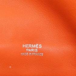 Hermes Orange Swift Leather Berline 21 Bag