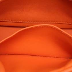 Hermes Orange Swift Leather Berline 21 Bag