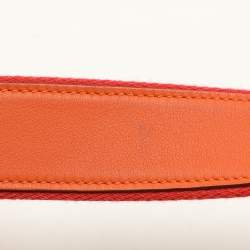 Hermes Orange Swift Leather Berline 21 Bag