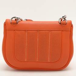 Hermes Orange Swift Leather Berline 21 Bag