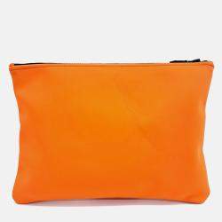 Hermes Orange Neoprene Small Neobain Case 