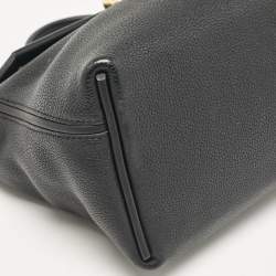Hermes Noir Taurillon Maurice and Swift Leather Gold Finish 24/24 29 Bag
