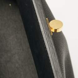Hermes Noir Taurillon Maurice and Swift Leather Gold Finish 24/24 29 Bag