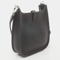 Hermes Black Leather Evelyne Tpm Amazon Shoulder Bag