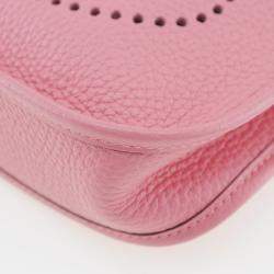 Hermes Pink Leather Evelyne Tpm Shoulder Bag