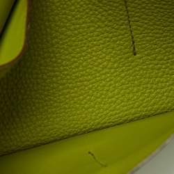 Hermes Anis Green Taurillon Togo Leather Dogon Duo Wallet