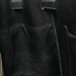 Hermes Noir Box Leather Gold Finish Birkin 35 Bag
