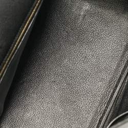 Hermes Noir Box Leather Gold Finish Birkin 35 Bag