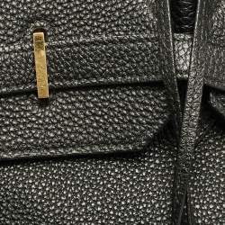 Hermes Noir Togo Leather Gold Finish Birkin 40 Bag