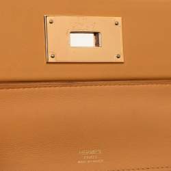 Hermes Jaune Ambre Togo and Swift Leather Gold Tone Finish 24/24 29 Bag