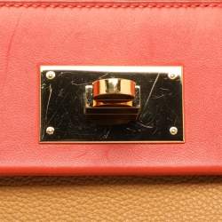 Hermes Jaune Ambre Togo and Swift Leather Gold Tone Finish 24/24 29 Bag