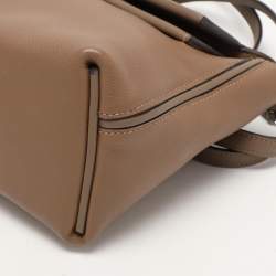 Hermes Etoupe Swift Leather Silver Finish 24/24 21 Bag 