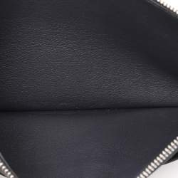 Pre Owned Hermes Purple/Black Leather Jige Duo Verso Wallet