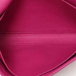 Pre Owned Hermes Purple/Black Leather Jige Duo Verso Wallet