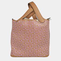 Pre Owned Hermes Lucky Daisy Picotin Lock 18 Handbag