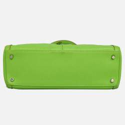 Hermes Green Kelly Lakis Leather 32 Bag