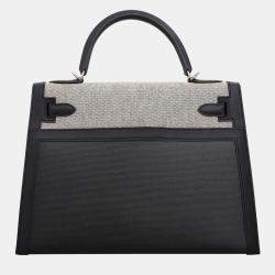 Hermes Toile H Berline/ Swift Kelly 32 Sellier Bag