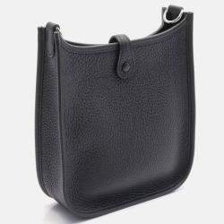 Hermes Black Leather Evelyne Tpm Amazon Shoulder Bag