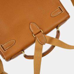 Hermes Gold Togo Kelly Ado GM Backpack