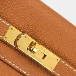 Hermes Gold Togo Kelly Ado GM Backpack