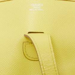 Pre Owned Hermes Lime Epsom Leather Evelyne III PM Bag