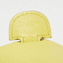 Pre Owned Hermes Lime Epsom Leather Evelyne III PM Bag