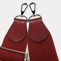 Hermes Rouge Casaque Taurillon Clemence Leather Evelyne III PM Bag