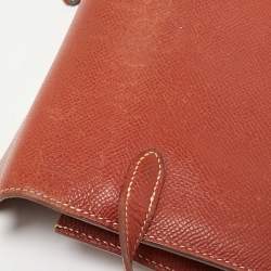 Hermes Brique Epsom Leather Kelly Longue Wallet