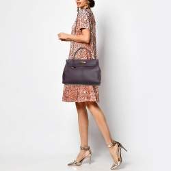 Hermes Raisin Togo Leather Gold Finish Kelly Retourne 32 Bag