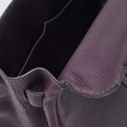 Hermes Raisin Togo Leather Gold Finish Kelly Retourne 32 Bag
