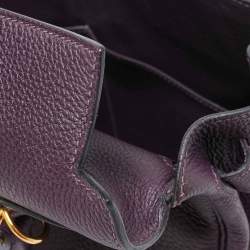 Hermes Raisin Togo Leather Gold Finish Kelly Retourne 32 Bag