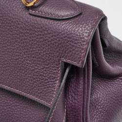 Hermes Raisin Togo Leather Gold Finish Kelly Retourne 32 Bag