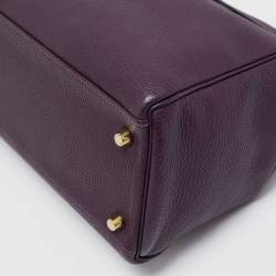 Hermes Raisin Togo Leather Gold Finish Kelly Retourne 32 Bag