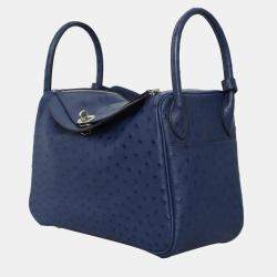 Pre Owned Hermes Ostrich Lindy 30 Bag