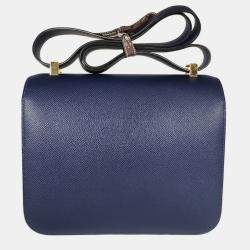 Hermes Blue Constance 24 bag GHW