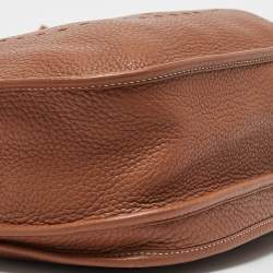 Pre Owned Hermes Gold Taurillon Clemence Leather Evelyne III GM Bag