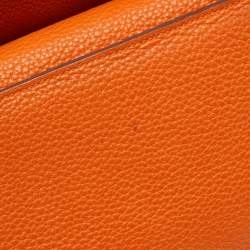 Hermes Potiron Orange Taurillon Clemence Leather Jypsiere 31 Bag