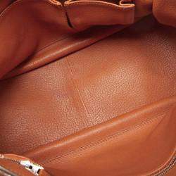 Pre Owned Hermes Potiron Orange Taurillon Clemence Leather Jypsiere 31 Bag