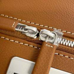 Hermes Ecru/Beige/Fauve/Orange Toile H, Plume Taurillon Rolling Mobility Suitcase