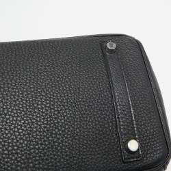 Hermes Noir Togo Leather Palladium Finish Birkin 30 Bag
