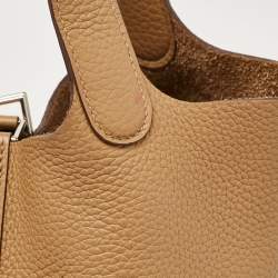 Pre Owned Hermes Biscuit Taurillon Clemence Leather Picotin Lock 18 Bag