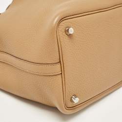 Pre Owned Hermes Biscuit Taurillon Clemence Leather Picotin Lock 18 Bag