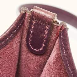 Pre Owned Hermès Raisin Tadelakt Leather Evelyne TPM Bag