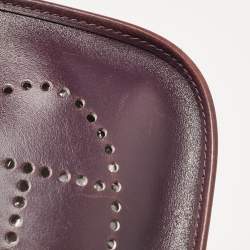 Pre Owned Hermès Raisin Tadelakt Leather Evelyne TPM Bag