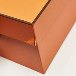 Pre Owned Hermès Cuivre Togo Leather Gold Finish Birkin 25 Bag