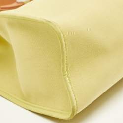 Pre Owned Hermes Lime/Natural Toile and Vache Hunter Herbag Zip 31 Bag