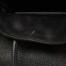 Hermes Noir Togo Leather Palladium Finish Birkin 30 Bag