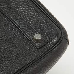Hermes Noir Togo Leather Palladium Finish Birkin 30 Bag