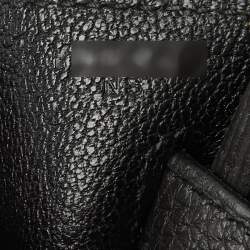 Hermes Noir Togo Leather Gold Finish Birkin 25 Bag